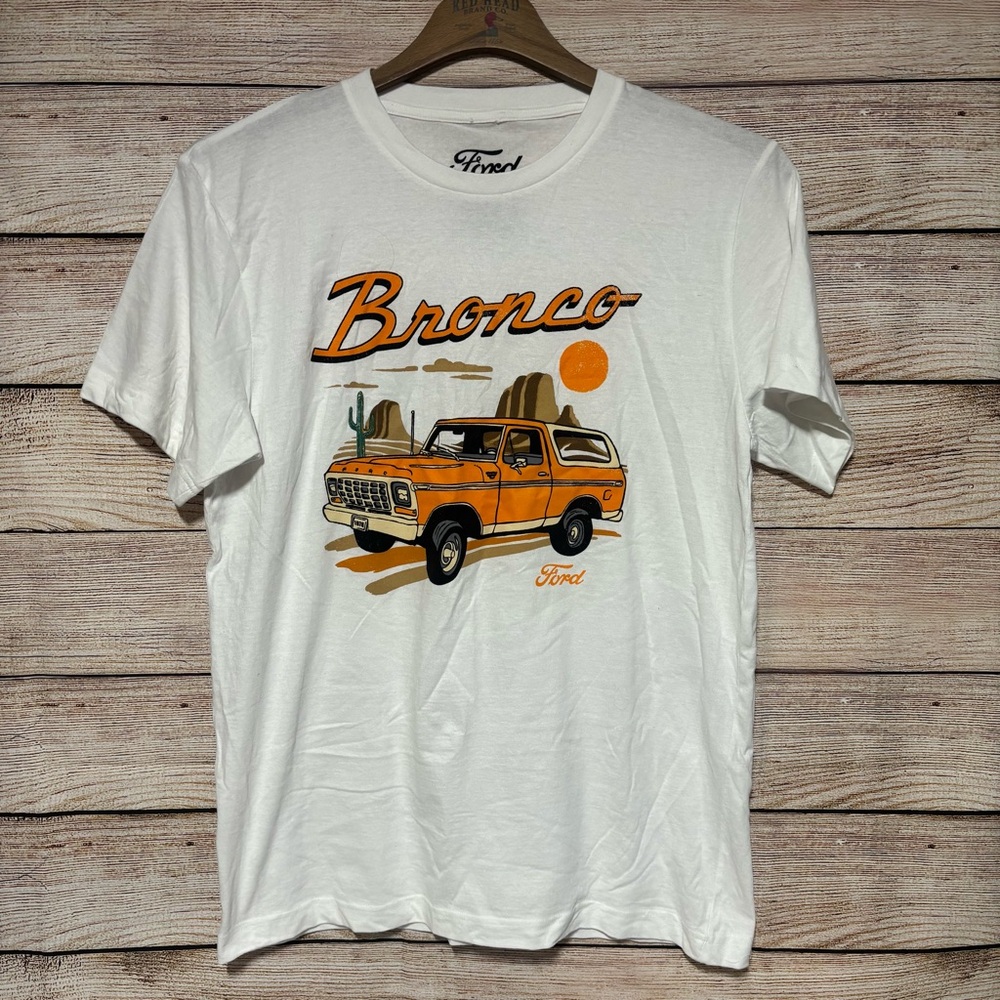 Ford Bronco Graphic Tee Size Large Retro Desert SUV Truck T Shirt